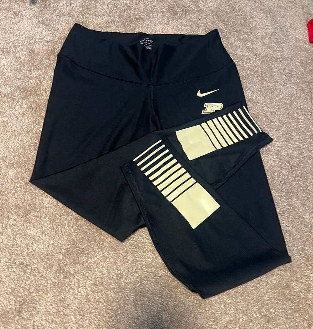 Nike Purdue University Dri-Fit Leggings Size XXL Black